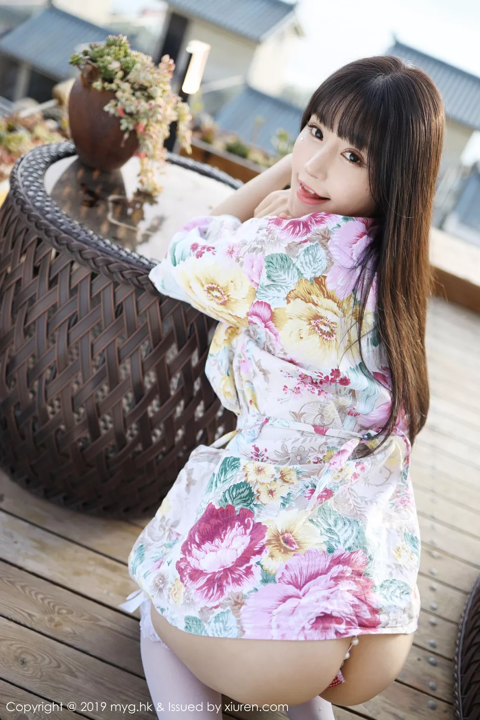 [MyGirl美媛馆]Vol.373_女神Flower朱可儿大理旅拍户外情趣内衣配白丝袜诱惑写真62P