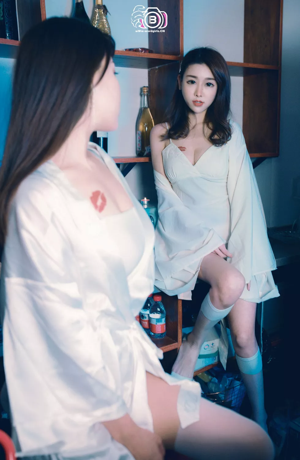[Toutiao头条女神]No.771_嫩模草莓酱和柠檬酱单身派对主题丝质睡衣诱惑写真22P