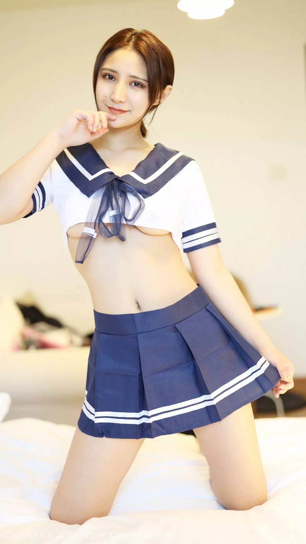 [MyGirl美媛馆]Vol.442_嫩模久久Aimee青春JK制服主题半脱秀火辣身材诱惑写真66P
