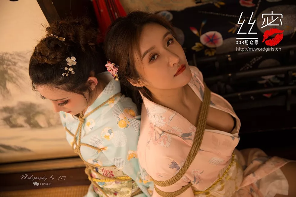 [Toutiao头条女神]No.S011_嫩模JennyR和风花与蛇主题性感姐妹花私房捆绑诱惑写真86P
