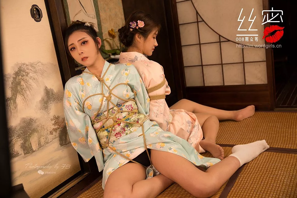 [Toutiao头条女神]No.S011_嫩模JennyR和风花与蛇主题性感姐妹花私房捆绑诱惑写真86P