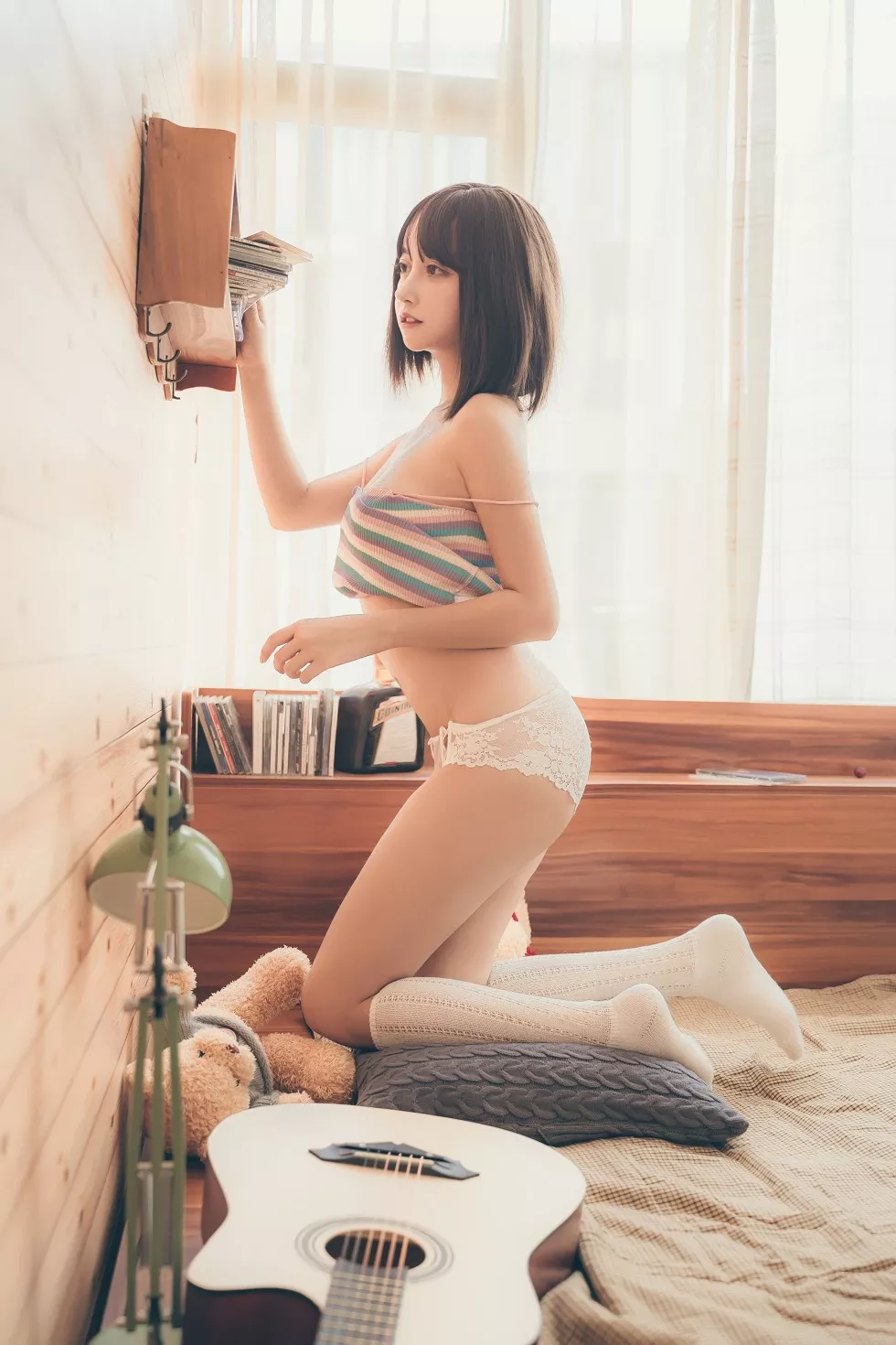 超人气Cosplay写真美女过期米线线喵复古闲暇时光主题私房诱惑写真36P