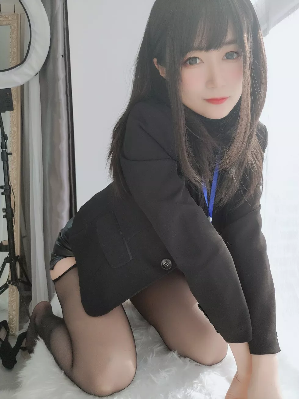 网红美女白银职场新人套主题私房开档黑丝裤袜秀翘臀撩人诱惑写真118P