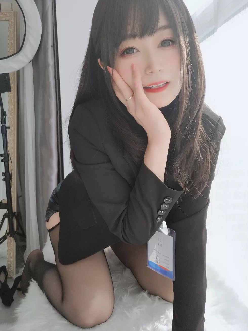 网红美女白银职场新人套主题私房开档黑丝裤袜秀翘臀撩人诱惑写真118P