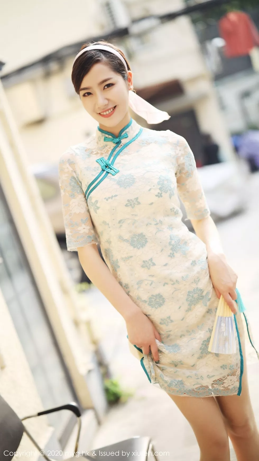 [MyGirl美媛馆]Vol.446_模特方子萱私房古韵旗袍配现代丝袜秀高挑身材诱惑写真105P