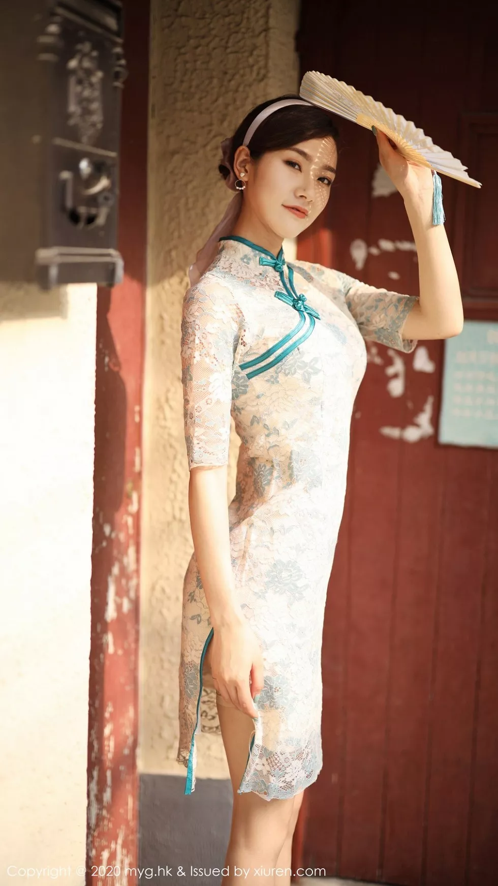 [MyGirl美媛馆]Vol.446_模特方子萱私房古韵旗袍配现代丝袜秀高挑身材诱惑写真105P