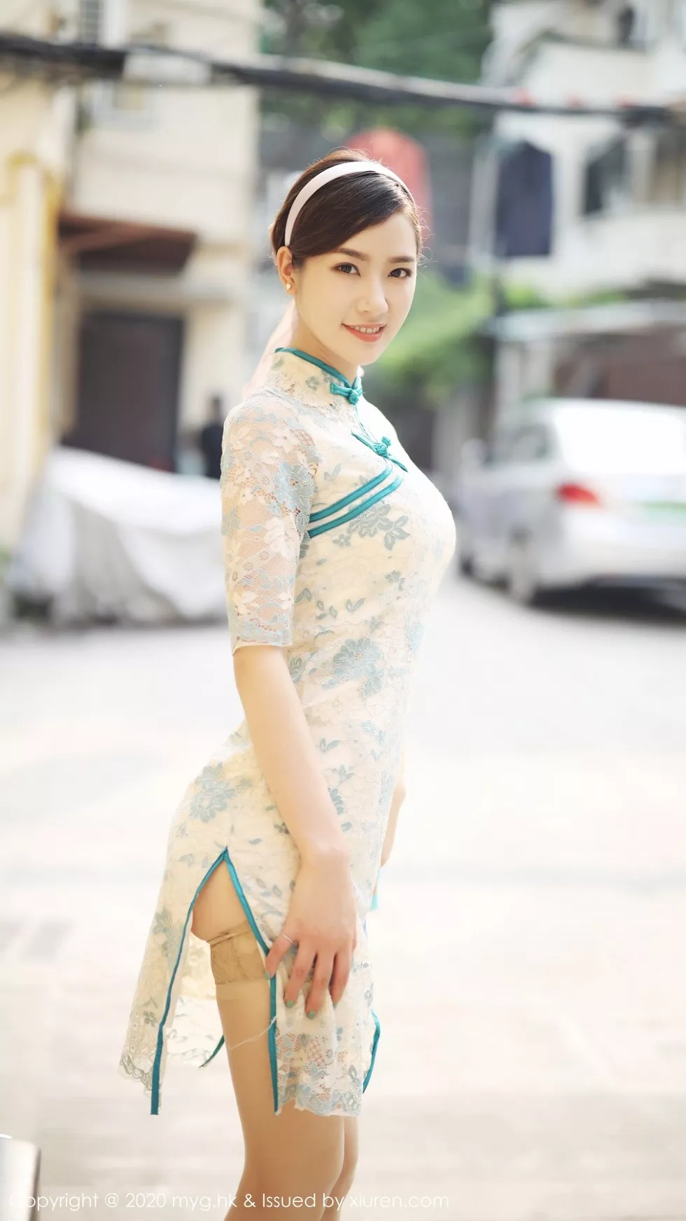 [MyGirl美媛馆]Vol.446_模特方子萱私房古韵旗袍配现代丝袜秀高挑身材诱惑写真105P