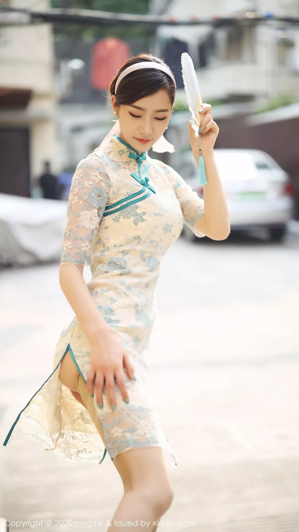 [MyGirl美媛馆]Vol.446_模特方子萱私房古韵旗袍配现代丝袜秀高挑身材诱惑写真105P