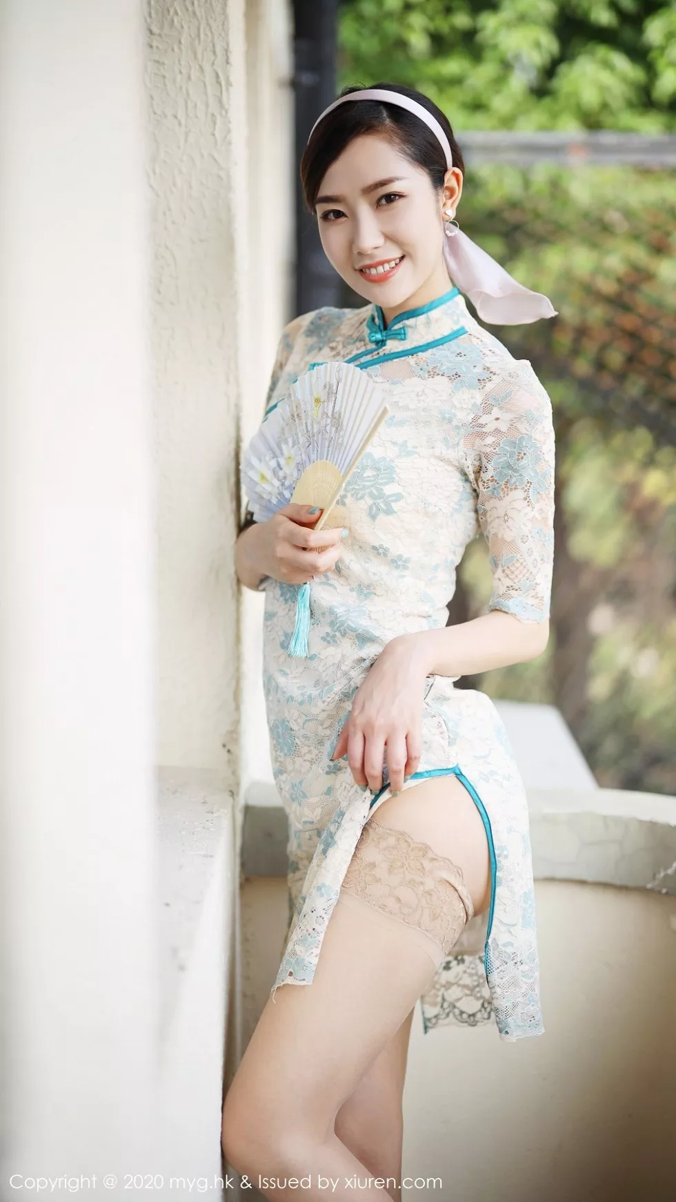 [MyGirl美媛馆]Vol.446_模特方子萱私房古韵旗袍配现代丝袜秀高挑身材诱惑写真105P