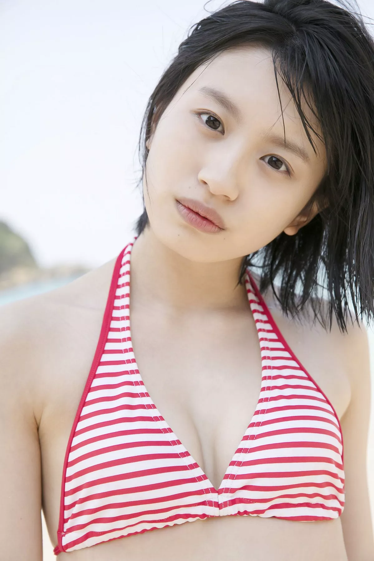 日本清纯美少女浅仓树树教室学生制服+沙滩边性感比基尼秀完美身材写真101P