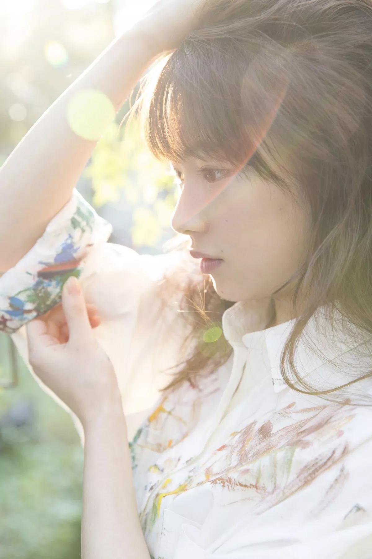 日本美少女石田亚佑美户外性感白衬衣+海边比基尼系列秀完美身材迷人写真104P