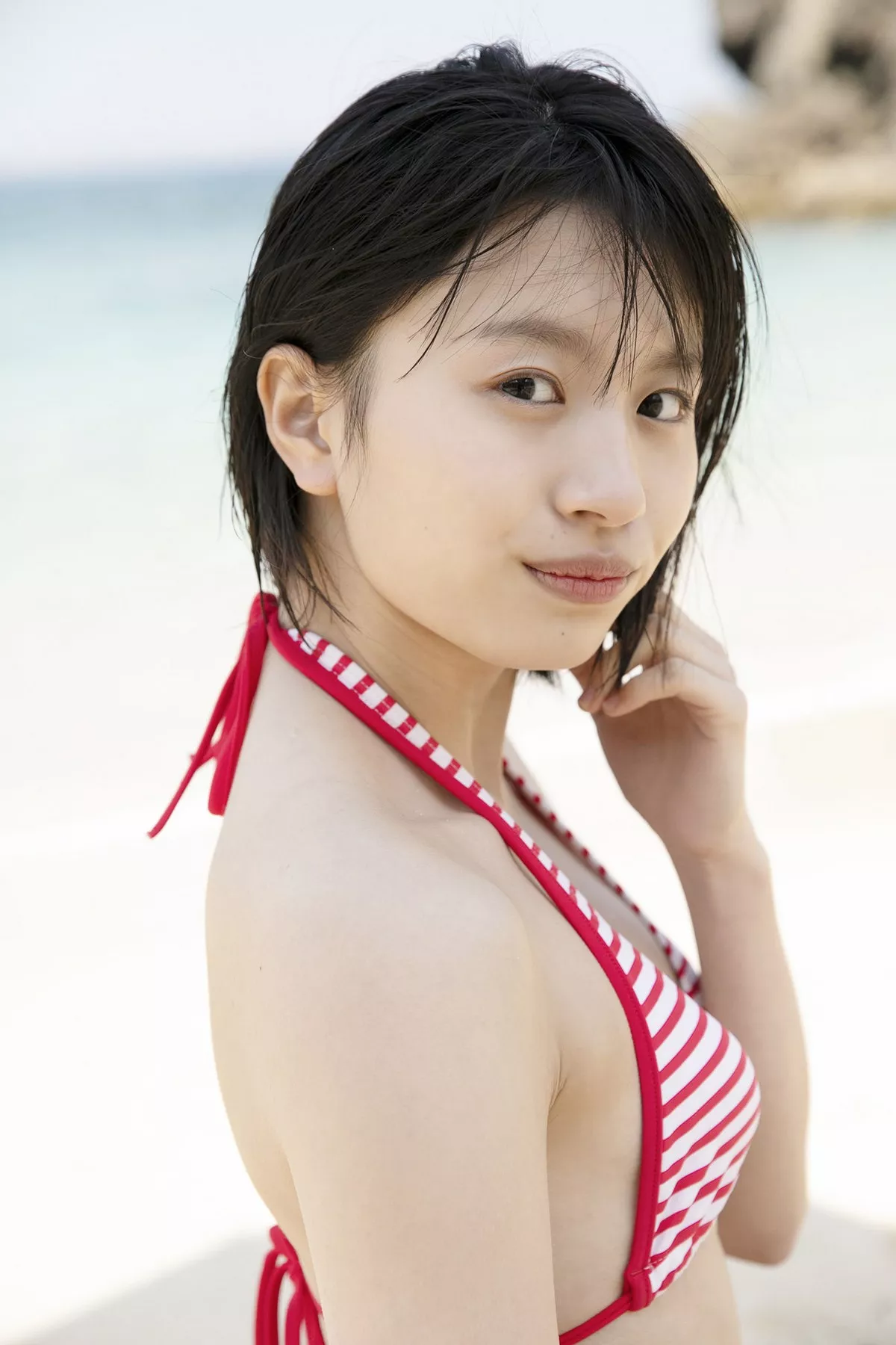 日本清纯美少女浅仓树树教室学生制服+沙滩边性感比基尼秀完美身材写真101P