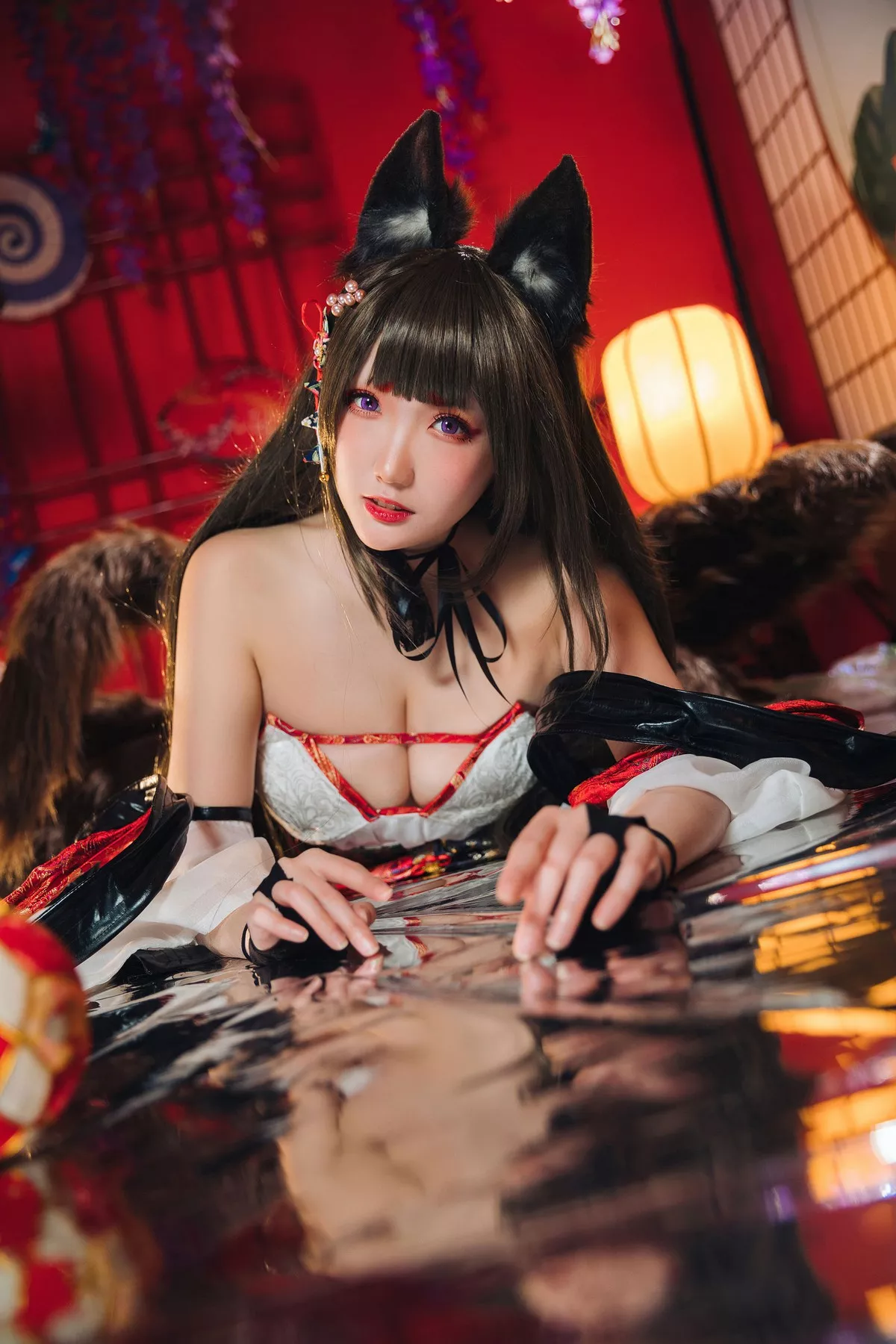 COS福利Coser瓜希酱天城主题私房情趣服饰露豪乳翘臀撩人诱惑写真30P