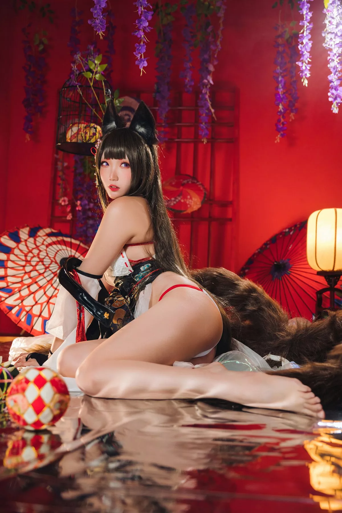 COS福利Coser瓜希酱天城主题私房情趣服饰露豪乳翘臀撩人诱惑写真30P