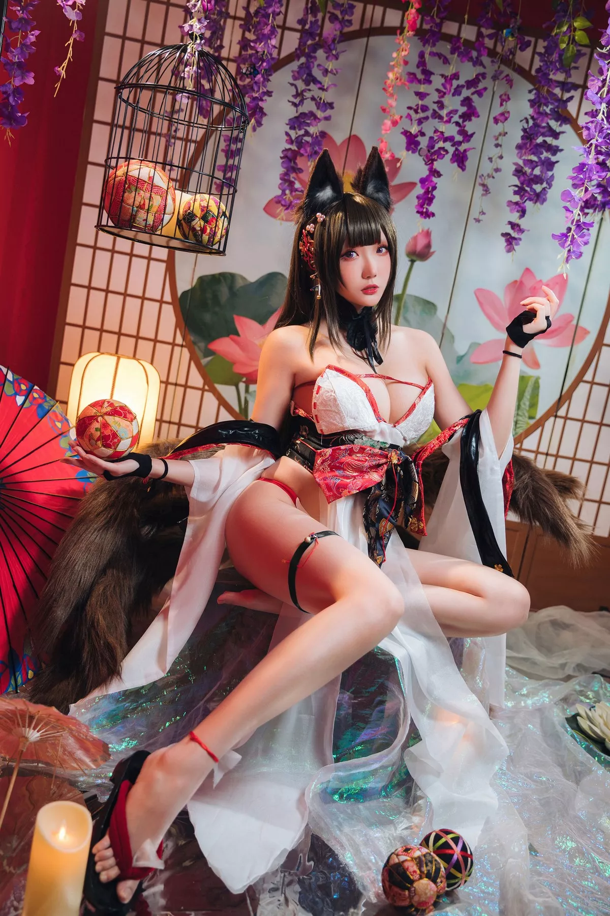COS福利Coser瓜希酱天城主题私房情趣服饰露豪乳翘臀撩人诱惑写真30P