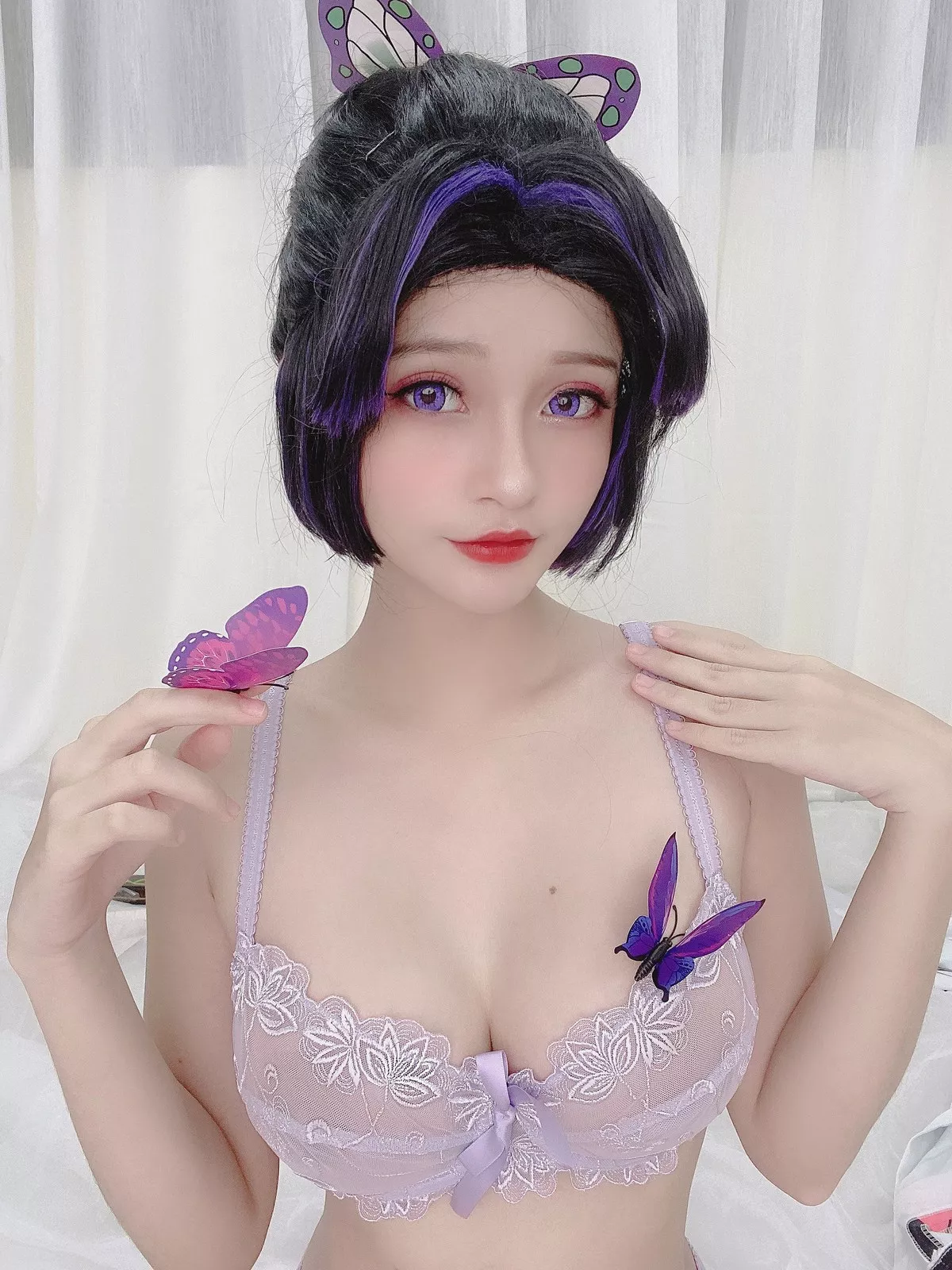 COS福利Azami - Shinobu Kocho主题私房半脱露性感内衣秀傲人豪乳诱惑写真31P