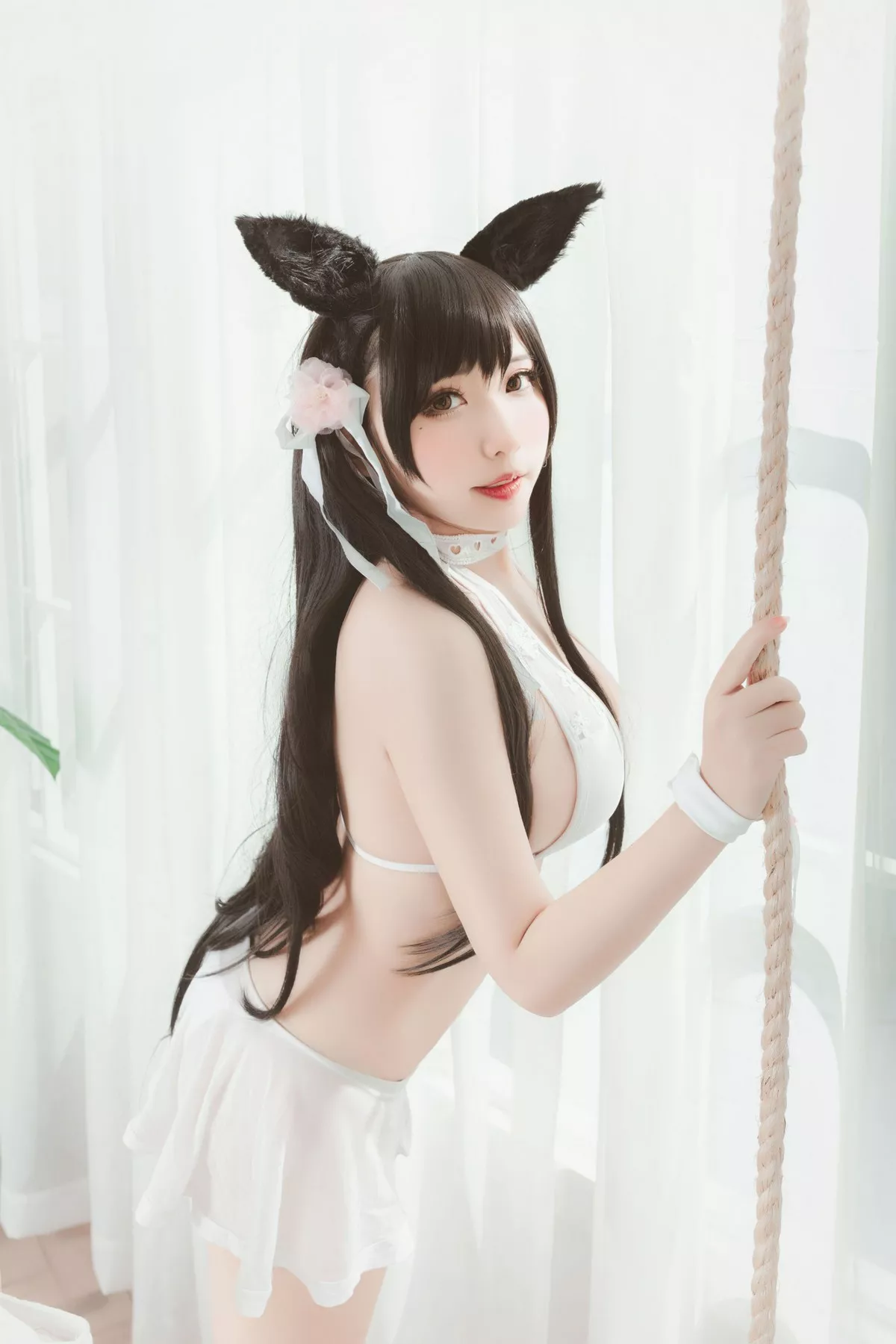 动漫博主猫田聖奈奈爱宕泳装主题私房秀白嫩肌肤火辣身材诱惑写真25P