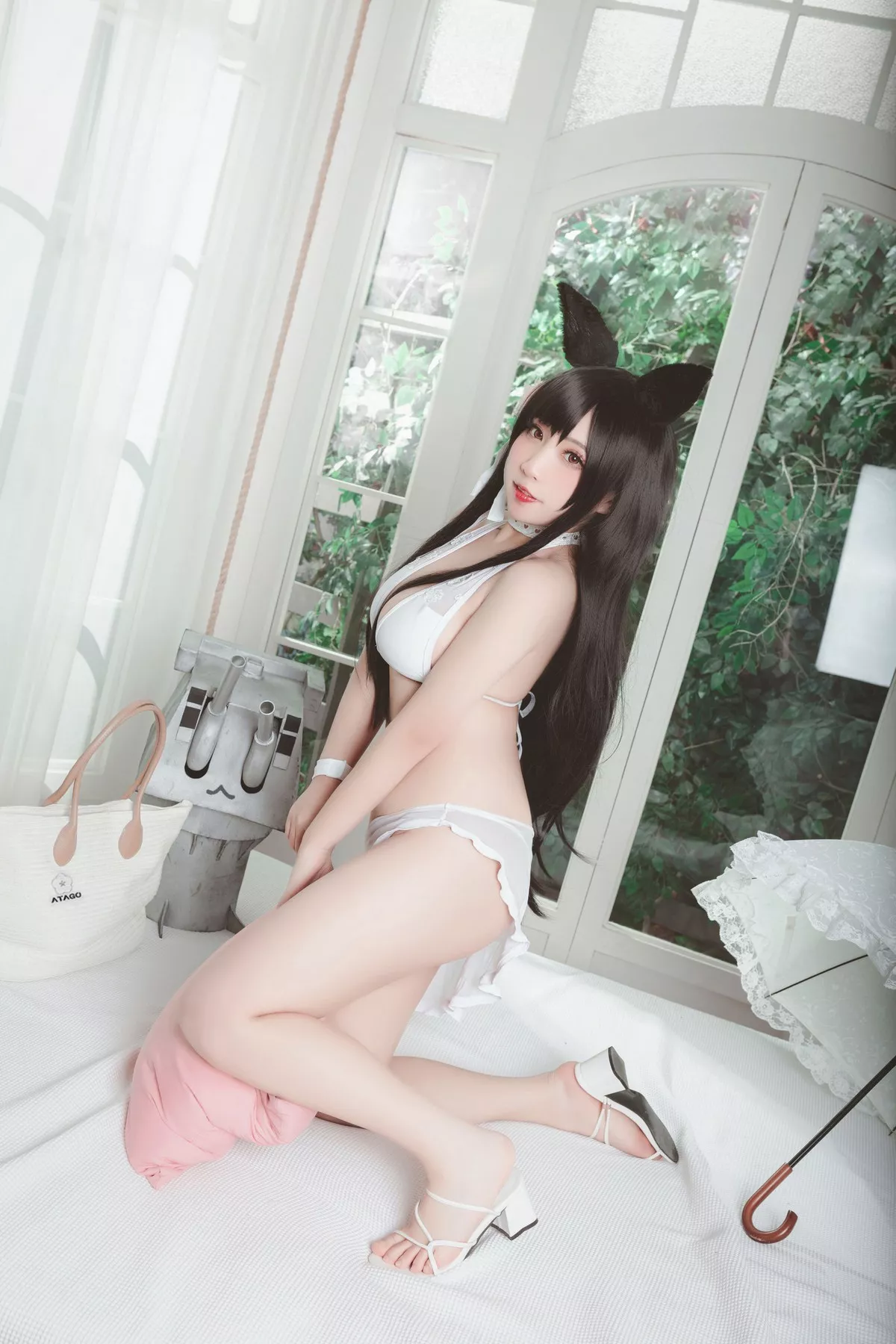 动漫博主猫田聖奈奈爱宕泳装主题私房秀白嫩肌肤火辣身材诱惑写真25P
