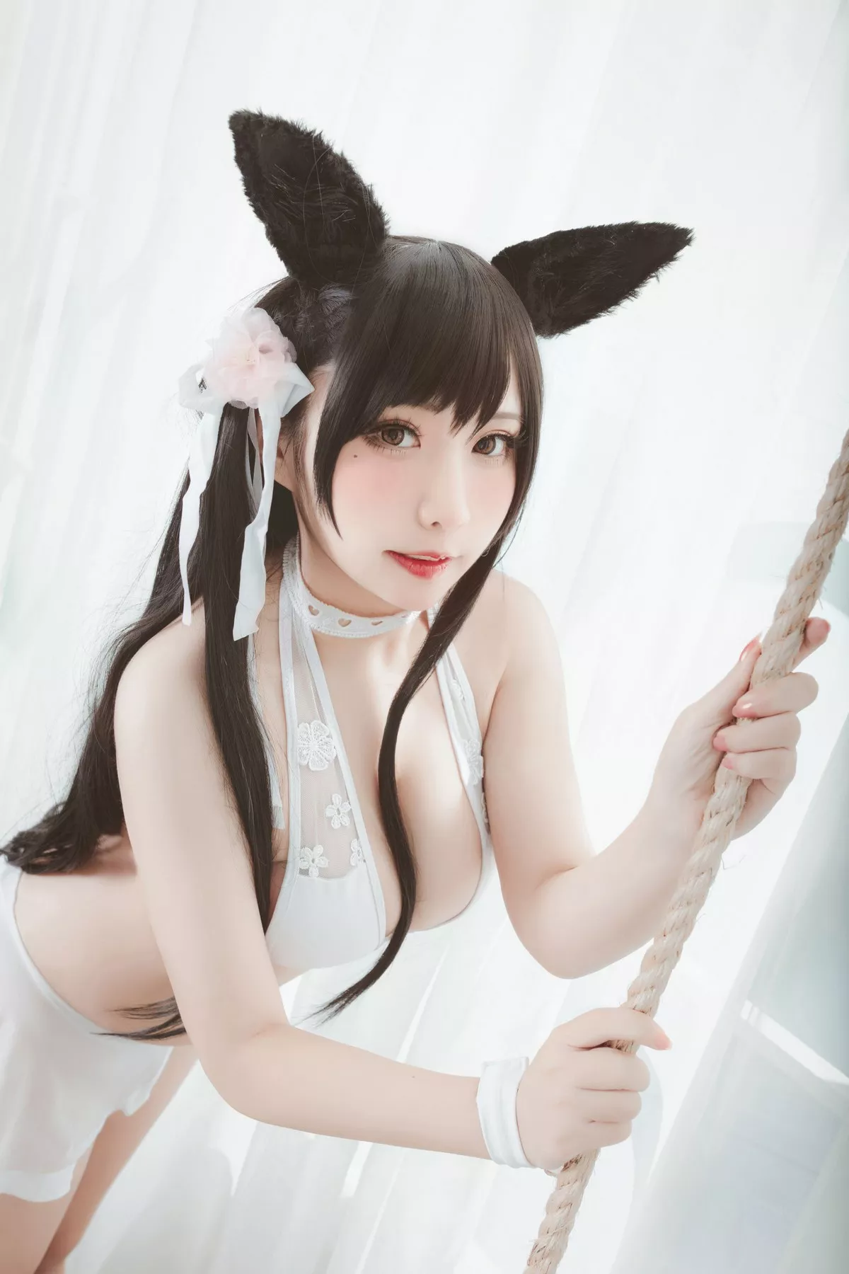 动漫博主猫田聖奈奈爱宕泳装主题私房秀白嫩肌肤火辣身材诱惑写真25P