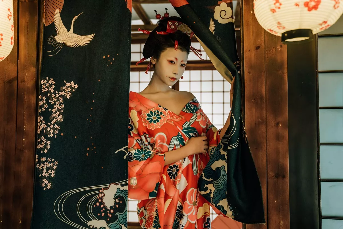 萌妹奈汐酱nice艺妓回忆录主题日系风格装扮私房半脱露傲人豪乳诱惑写真39P