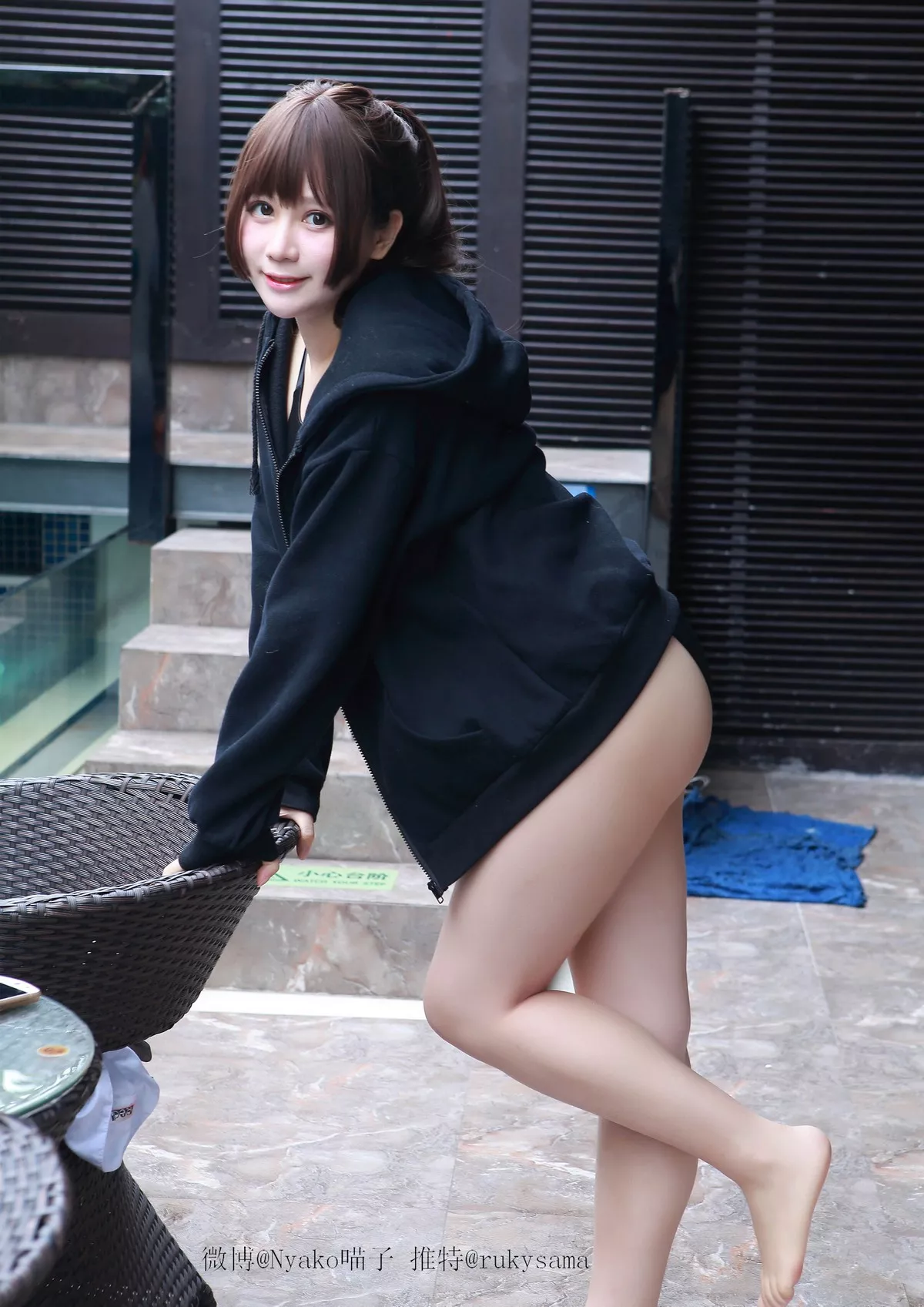 网络美女Nyako喵子女子高生日常主题私房性感内衣系列半脱露惹火身材诱惑写真80P