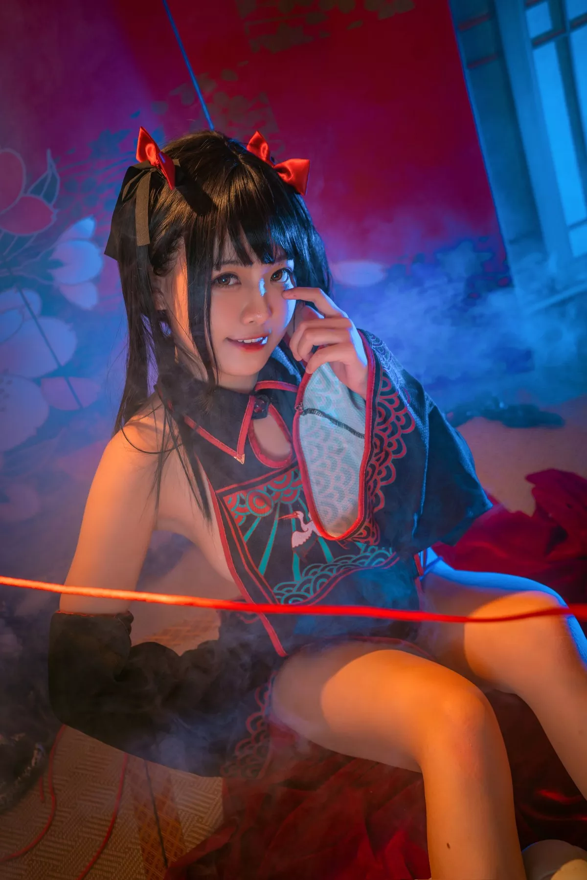 动漫博主lovely呆玄双人僵尸主题私房性感姐妹花精简服饰秀丰满翘臀诱惑写真33P