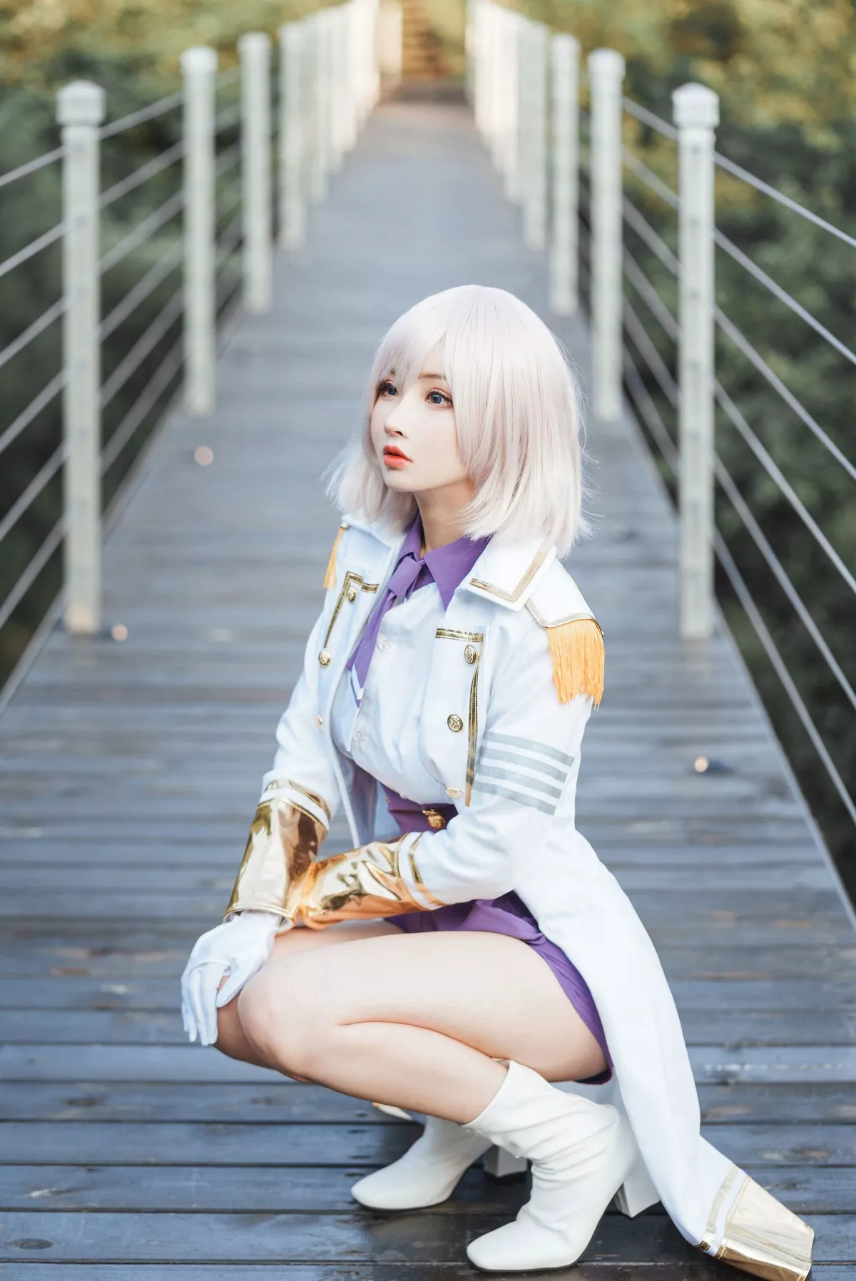 网络美女rioko凉凉子电光机王主题性感制服半脱露情趣内衣秀完美身材诱惑写真51P