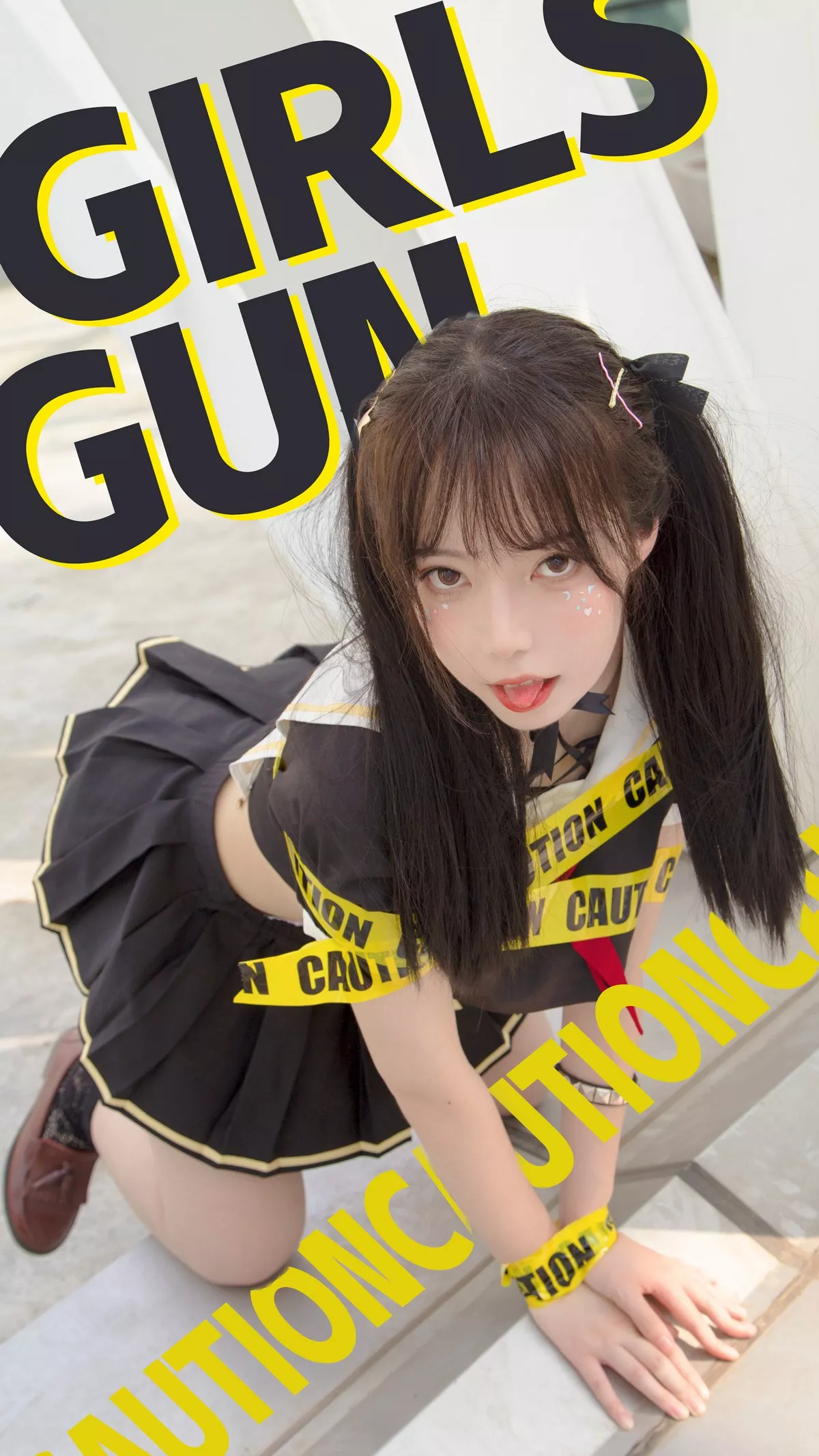 微博妹子Fushii_海堂魔法少女主题户外性感美少女战士黑短裙秀完美身材诱惑写真40P