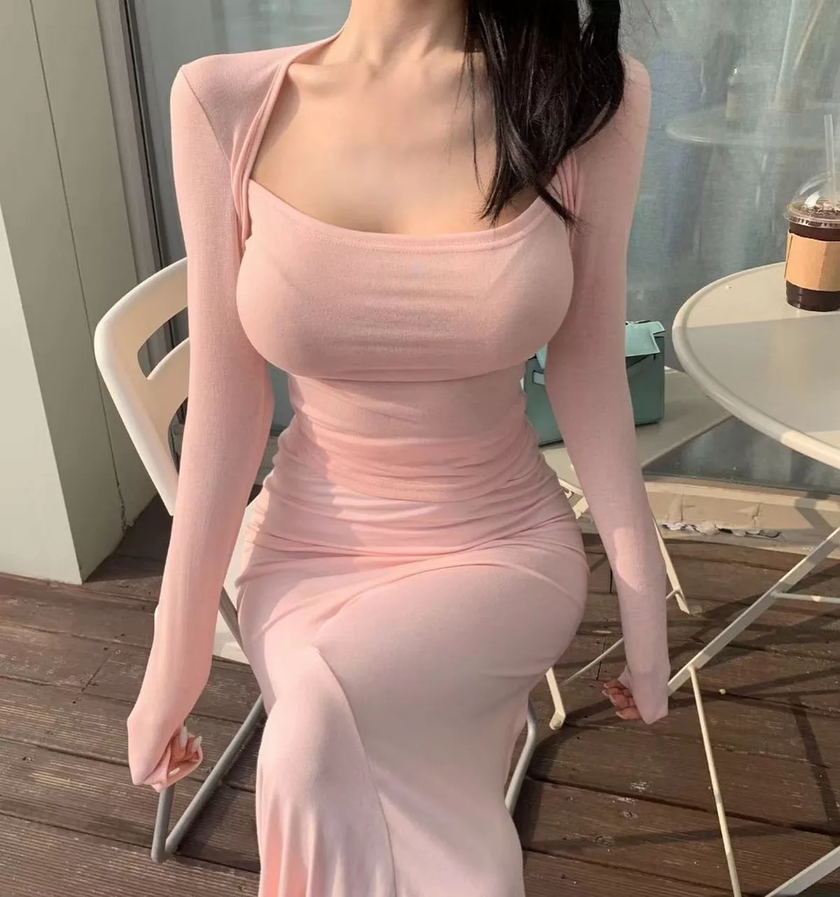 网络美女薇薇微信朋友圈资源合集私房性感连身裙系列秀魔鬼身材迷人诱惑写真297P