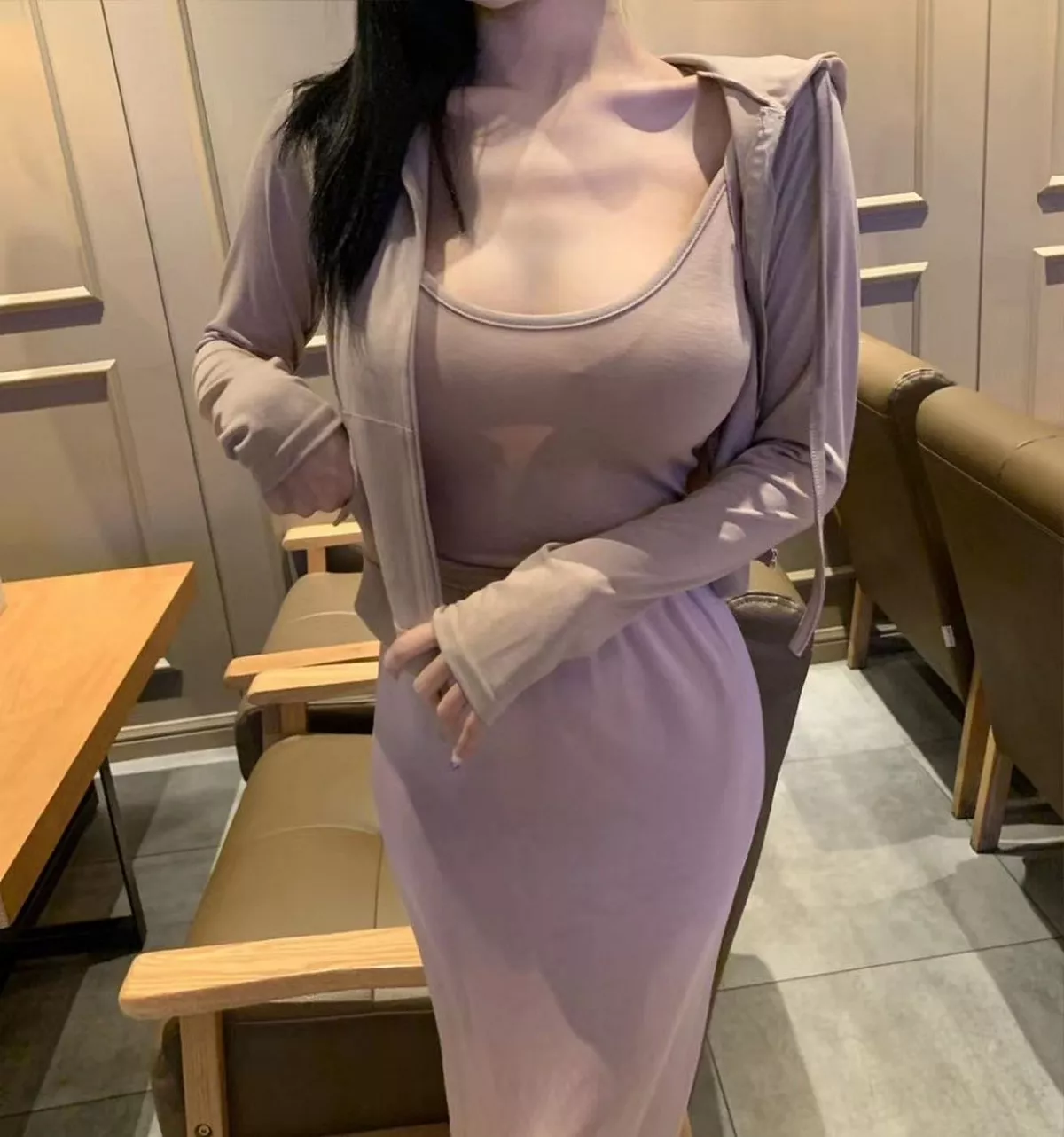 网络美女薇薇微信朋友圈资源合集私房性感连身裙系列秀魔鬼身材迷人诱惑写真297P