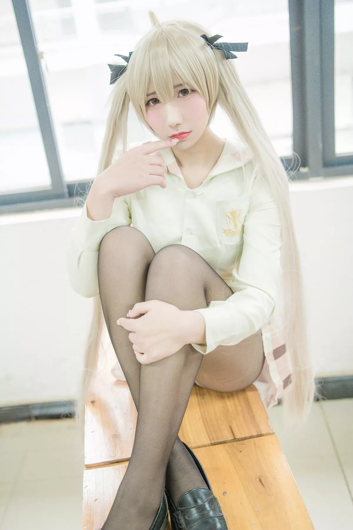 动漫博主九曲Jean缘之空穹妹主题私房性感运动内衣半脱秀完美身材诱惑写真40P