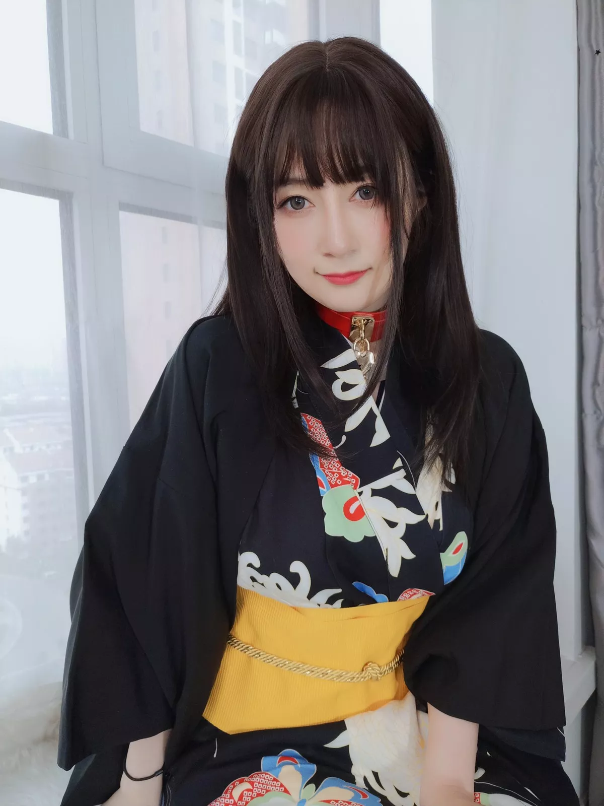 Coser小姐姐白银和服下的秘密主题私房性感和服半撩露情趣内裤撩人诱惑写真64P