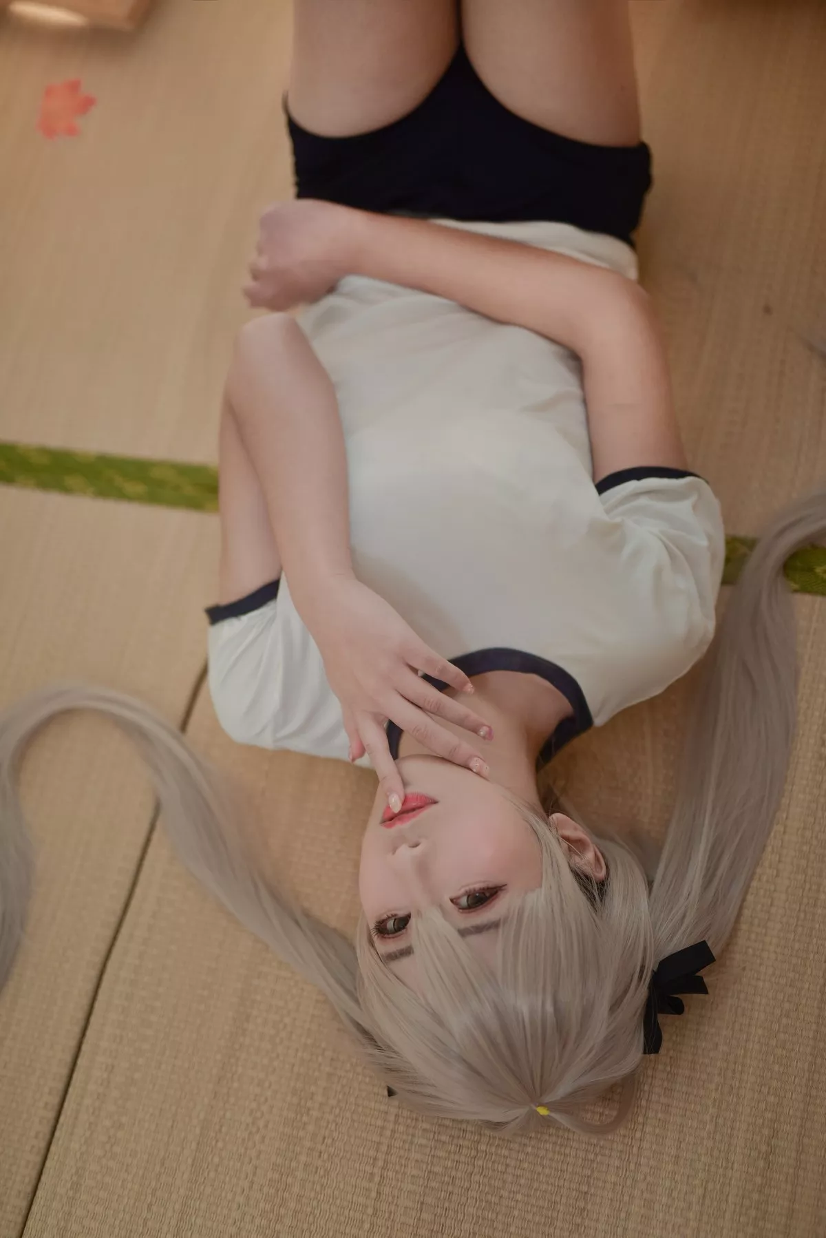 动漫博主九曲Jean缘之空穹妹主题私房性感运动内衣半脱秀完美身材诱惑写真40P