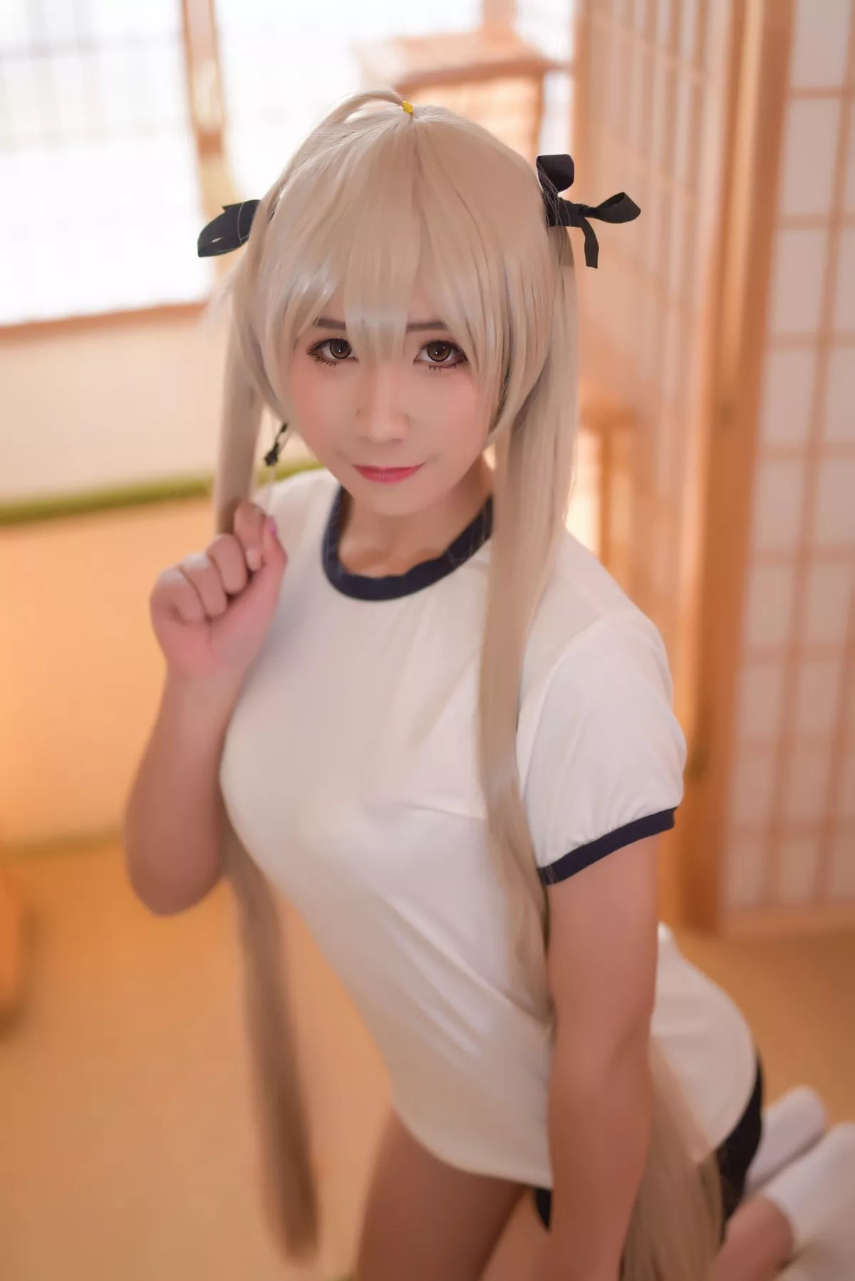 动漫博主九曲Jean缘之空穹妹主题私房性感运动内衣半脱秀完美身材诱惑写真40P