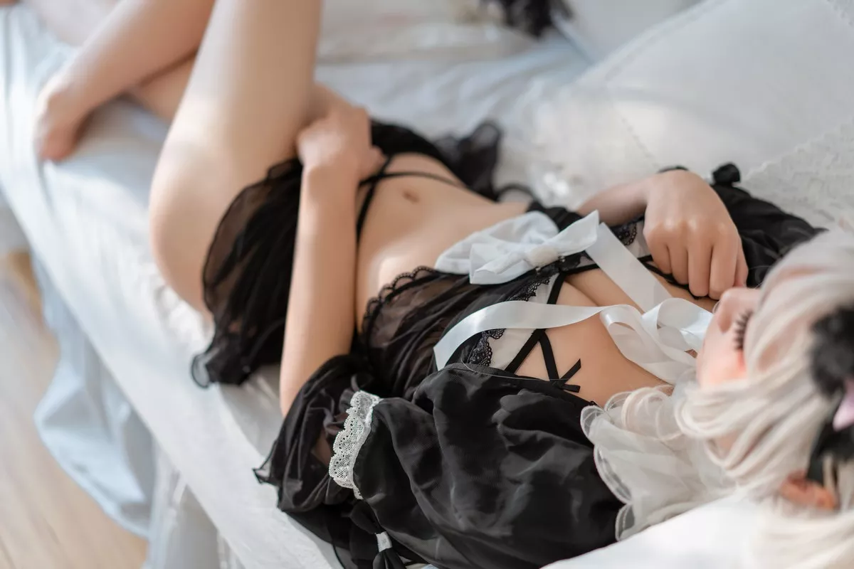 清纯少女五更百鬼性感猫娘主题私房猫女郎装扮黑色薄纱服饰秀完美身材诱惑写真42P