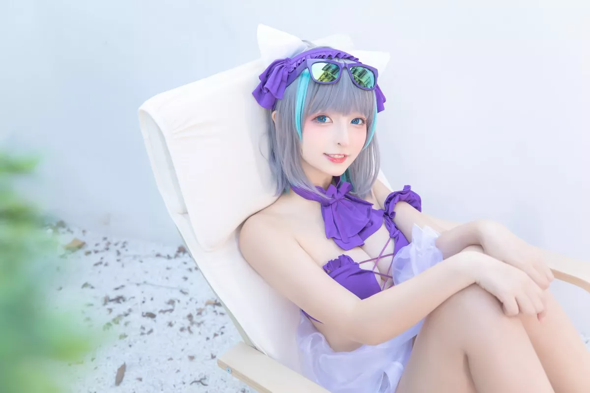 萝莉美女神楽坂真冬柴郡Cos纯色庭院主题私房浴室性感比基尼秀完美身材诱惑写真150P