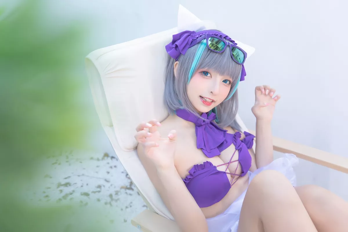 萝莉美女神楽坂真冬柴郡Cos纯色庭院主题私房浴室性感比基尼秀完美身材诱惑写真150P