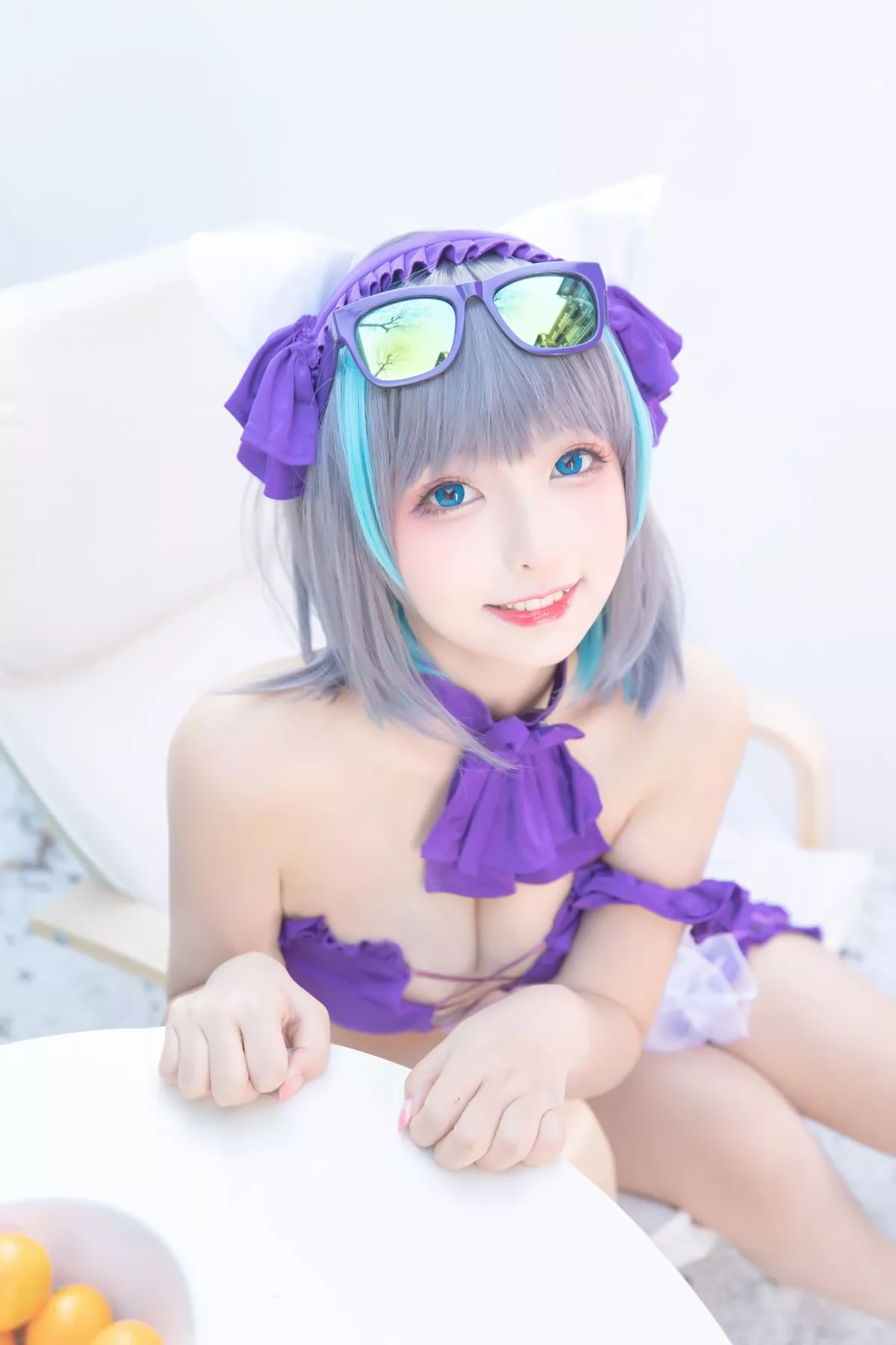 萝莉美女神楽坂真冬柴郡Cos纯色庭院主题私房浴室性感比基尼秀完美身材诱惑写真150P