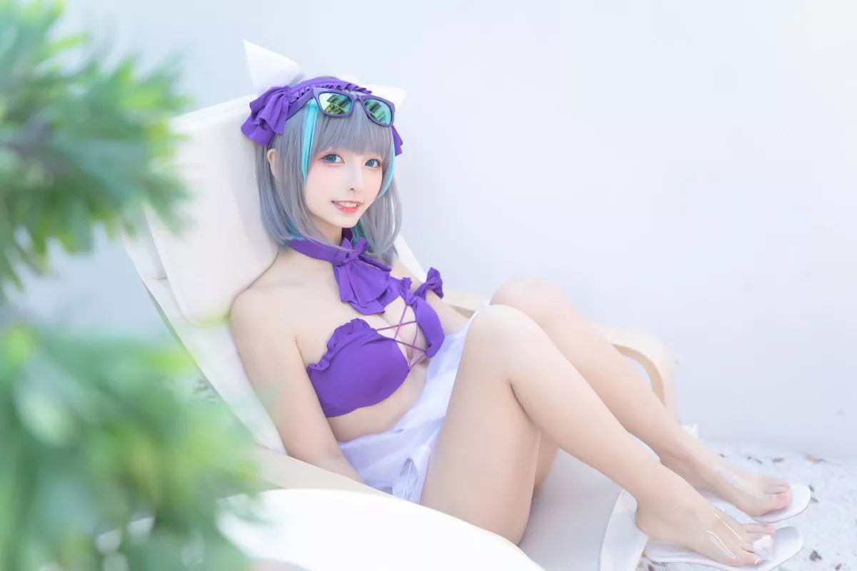 萝莉美女神楽坂真冬柴郡Cos纯色庭院主题私房浴室性感比基尼秀完美身材诱惑写真150P