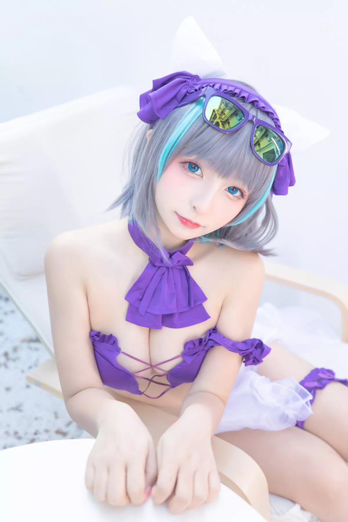 萝莉美女神楽坂真冬柴郡Cos纯色庭院主题私房浴室性感比基尼秀完美身材诱惑写真150P