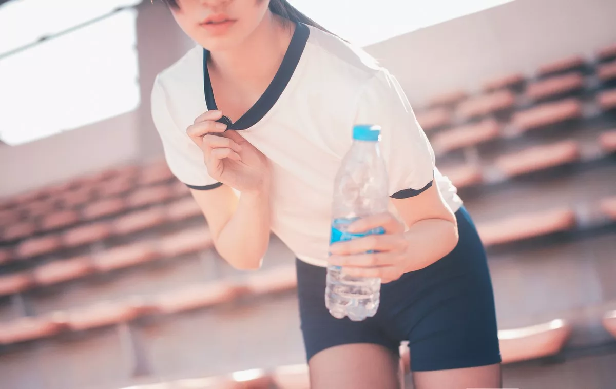 网红Cosplay沧霁桔梗黑丝体操服主题学校体育场紧身体操服秀完美身材性感写真53P
