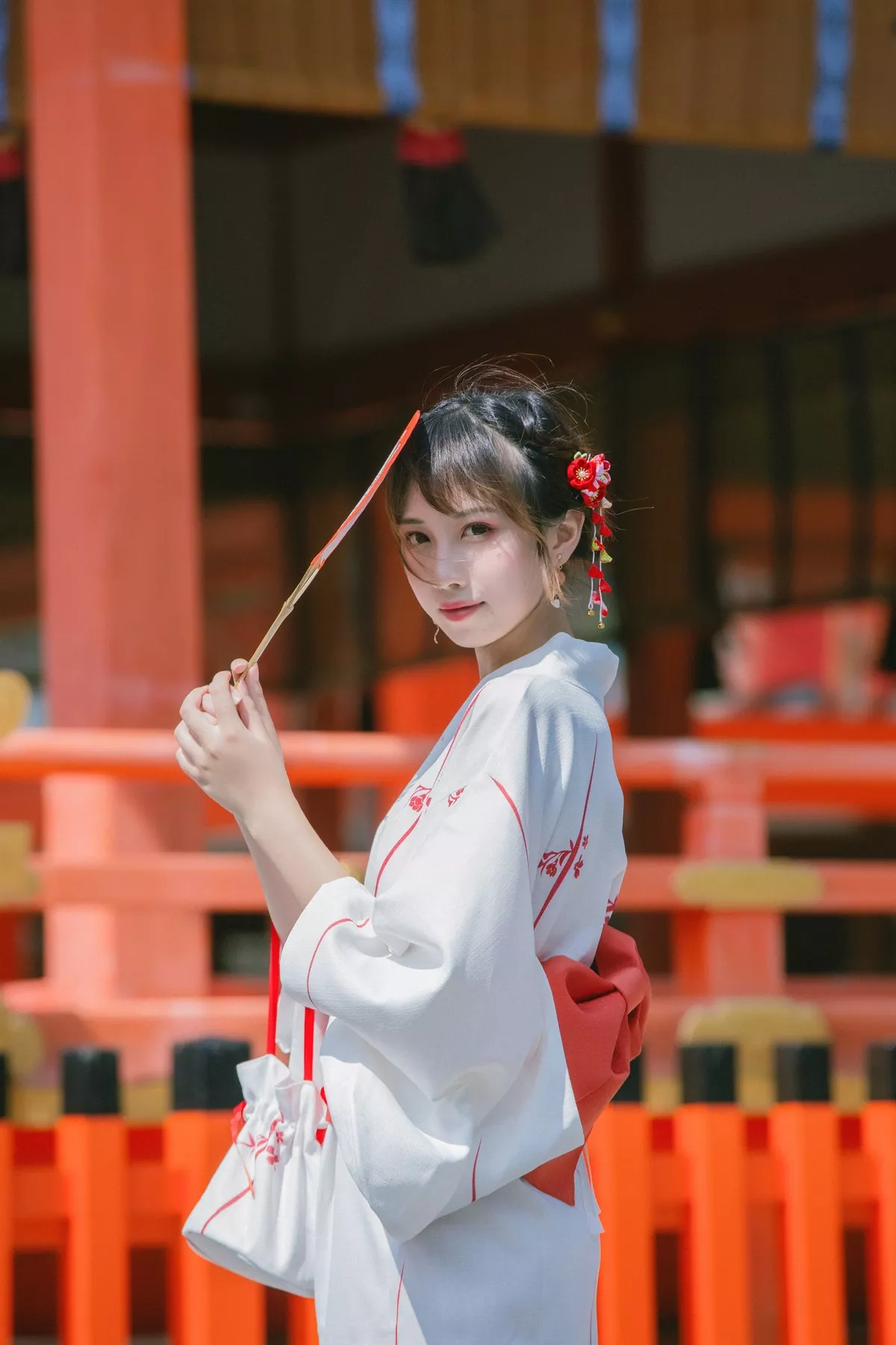次元少女念雪ww六月间事主题日本旅拍系列户外性感JK制服+和服迷人诱惑写真100P