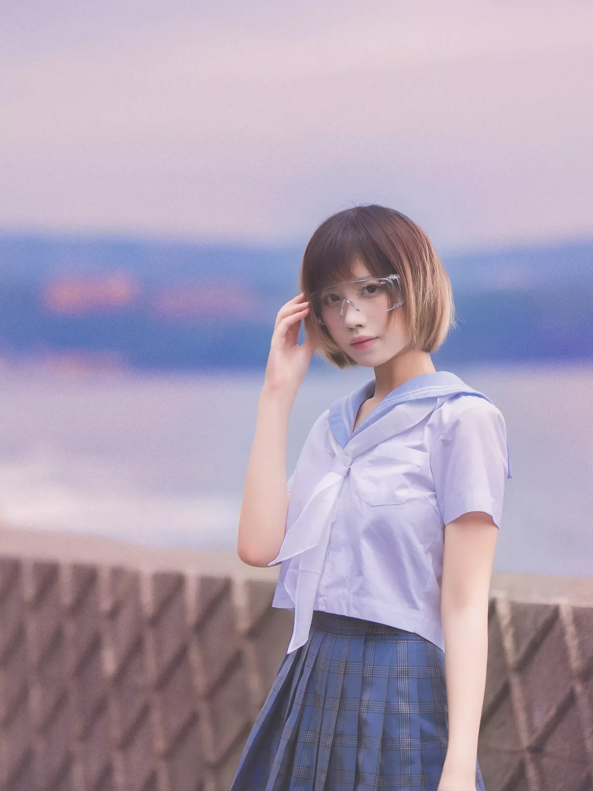 次元少女念雪ww六月间事主题日本旅拍系列户外性感JK制服+和服迷人诱惑写真100P