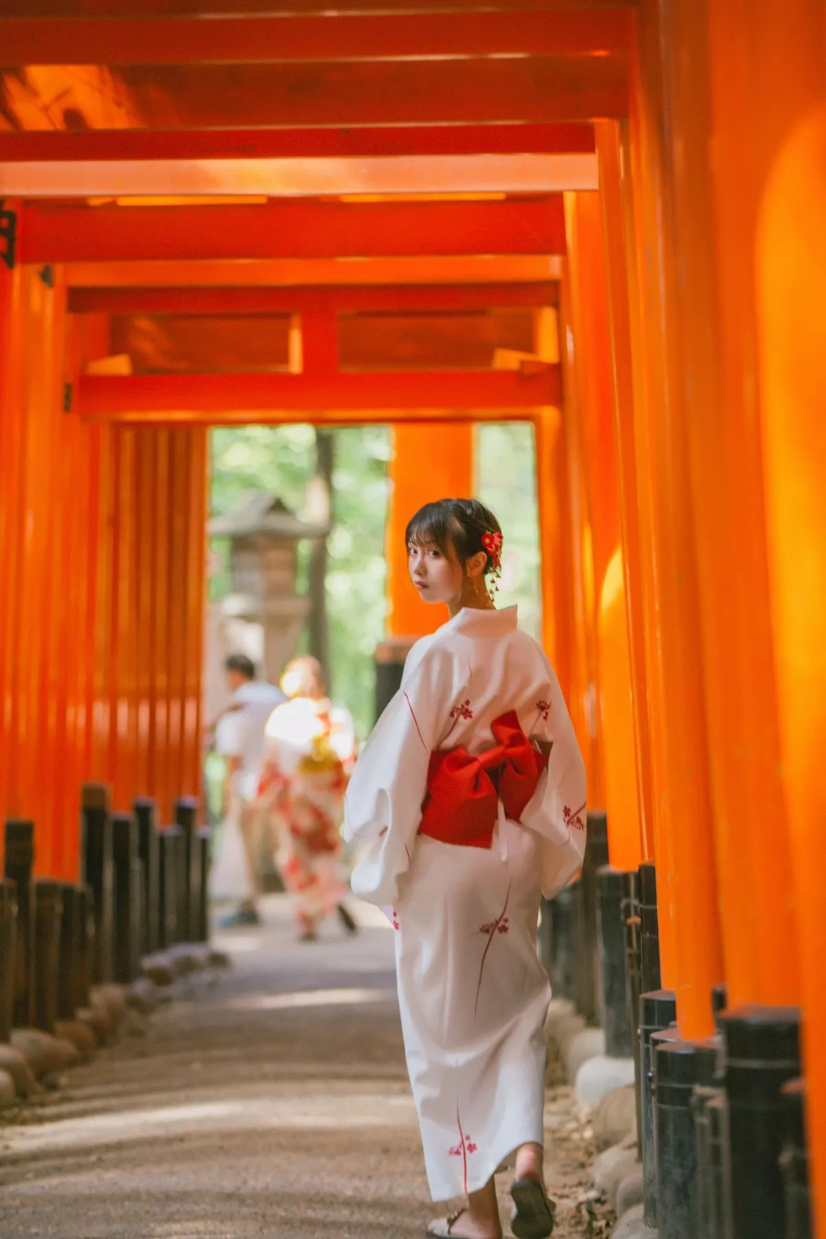 次元少女念雪ww六月间事主题日本旅拍系列户外性感JK制服+和服迷人诱惑写真100P