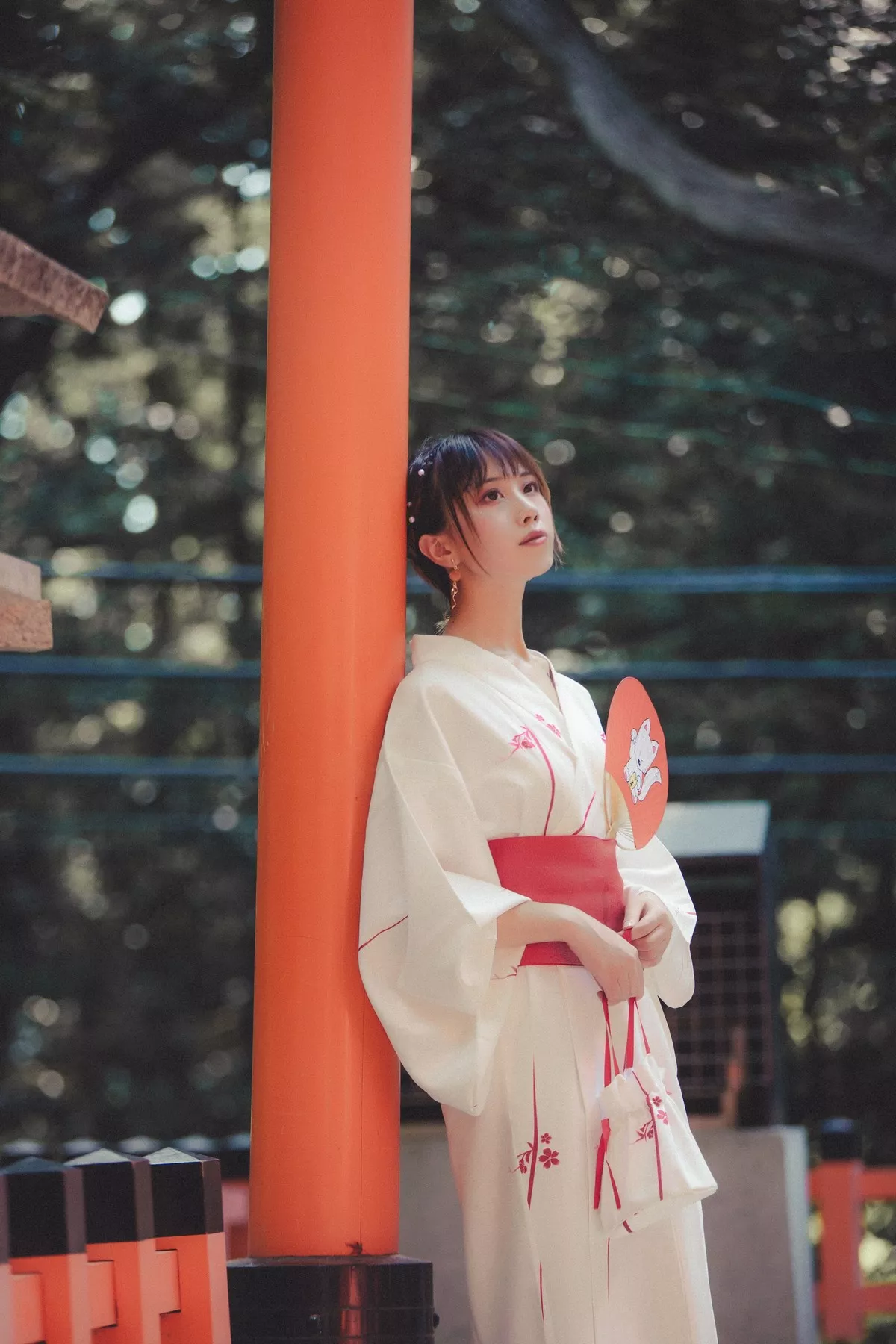 次元少女念雪ww六月间事主题日本旅拍系列户外性感JK制服+和服迷人诱惑写真100P