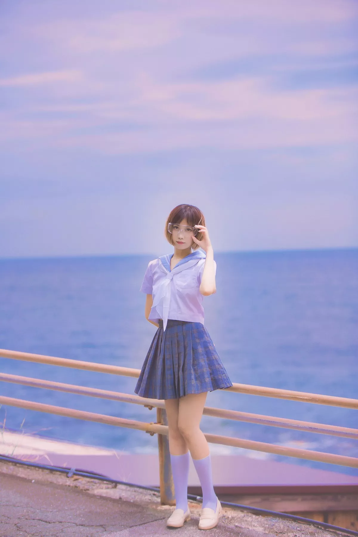 次元少女念雪ww六月间事主题日本旅拍系列户外性感JK制服+和服迷人诱惑写真100P