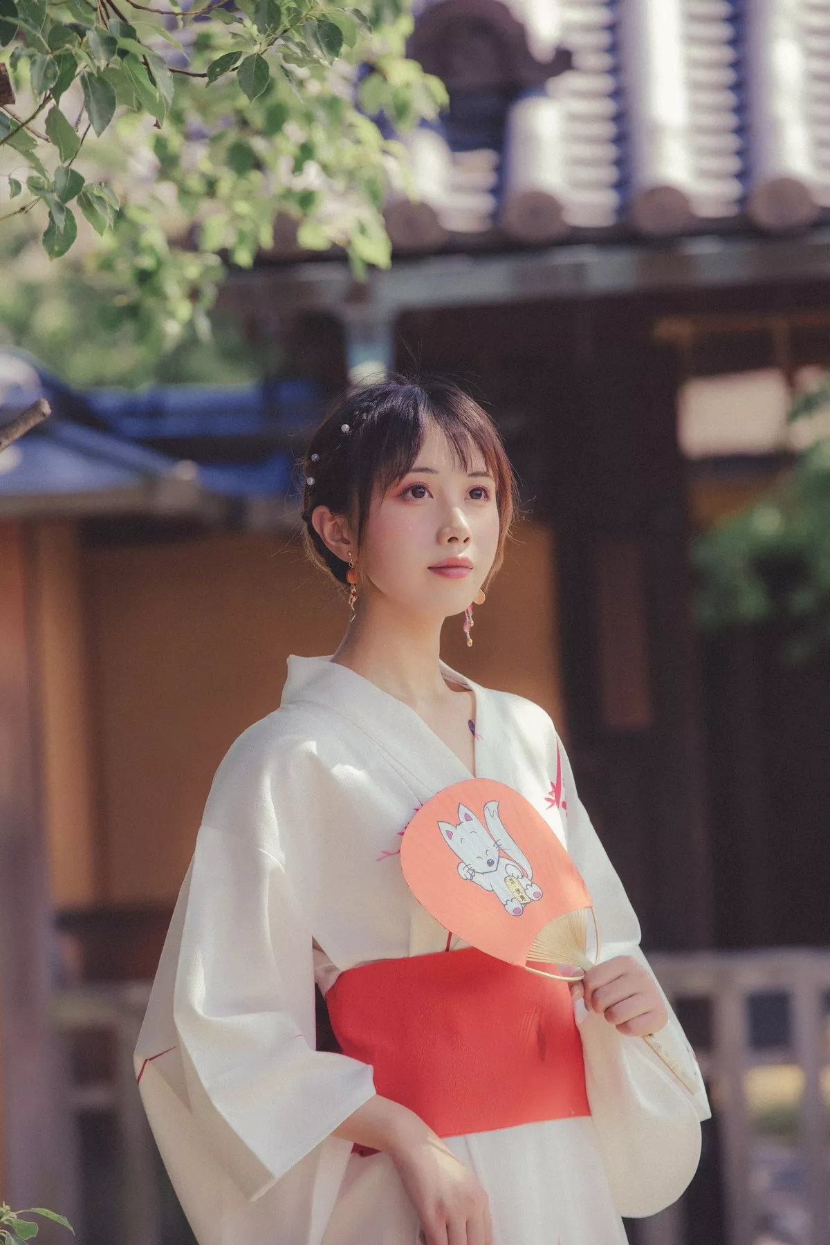 次元少女念雪ww六月间事主题日本旅拍系列户外性感JK制服+和服迷人诱惑写真100P