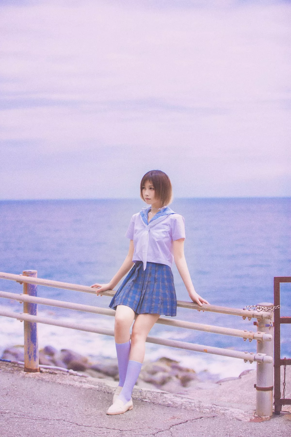 次元少女念雪ww六月间事主题日本旅拍系列户外性感JK制服+和服迷人诱惑写真100P