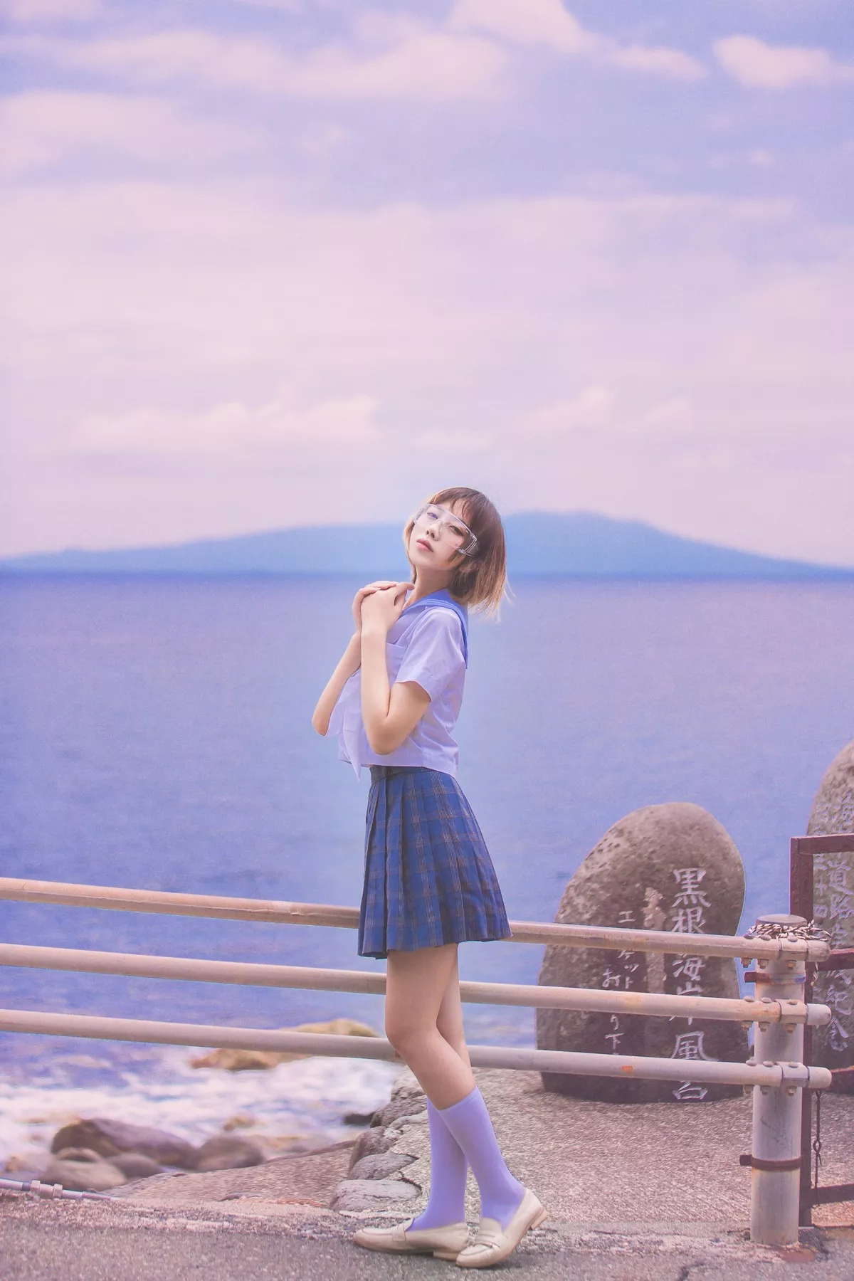次元少女念雪ww六月间事主题日本旅拍系列户外性感JK制服+和服迷人诱惑写真100P