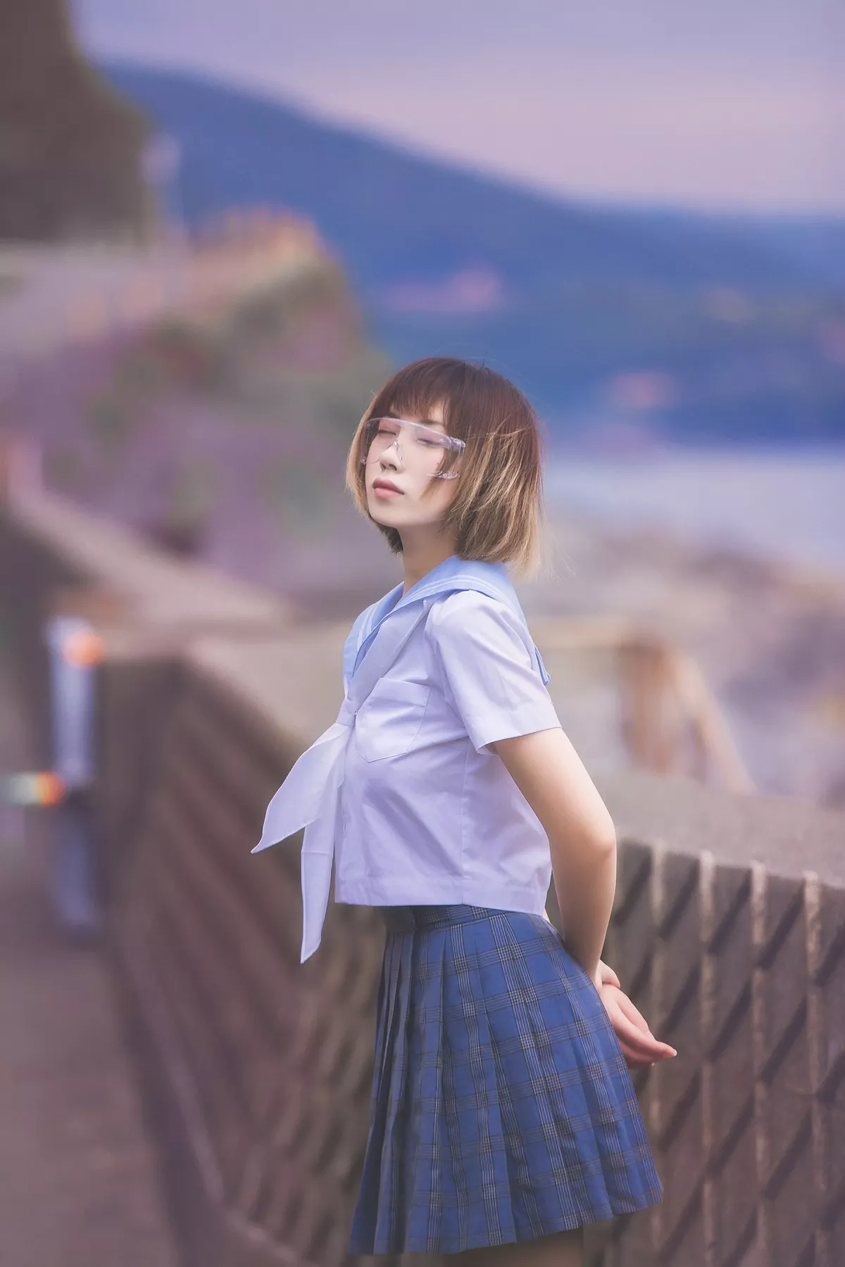 次元少女念雪ww六月间事主题日本旅拍系列户外性感JK制服+和服迷人诱惑写真100P